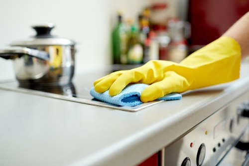 Local curtain cleaner working in a Kennington residential property